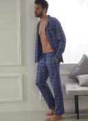 Pyjama veste à carreaux